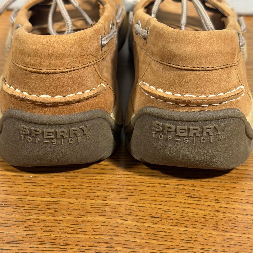 Sperry Top-Sider Billfish Tan Leather Boat Shoes Mens 9.5 0276308 Loafers